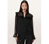 All Saints AllSaints Black Ciara Shirt Black EU 44 (UK 16)