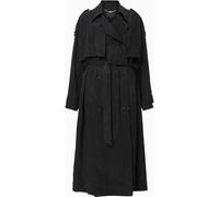 All Saints AllSaints Black Linnie Black Lightweight Trench Coat