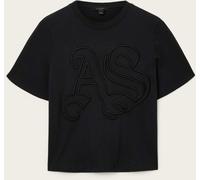 All Saints AllSaints Black Lisa Embos T-Shirt