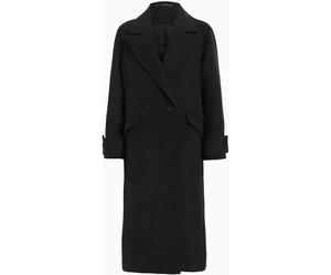 All Saints AllSaints Black Mabel Coat
