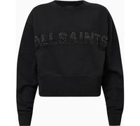 All Saints AllSaints Black Pearl Separo Sequin Cropped Sweatshirt