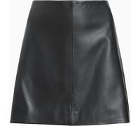 All Saints AllSaints Black Renai Leather Skirt Black EU 40 (UK 12)