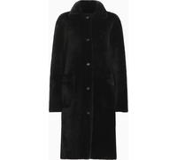All Saints AllSaints Black Serra Reversible Shearling Coat