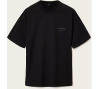 All Saints AllSaints Black Underground Etta Oversized Back Logo Print Cotton T-Shirt