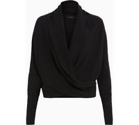 All Saints AllSaints Black Wasson Pirate White Wool Wrap Cardigan
