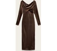 All Saints AllSaints Brown Delta Velvet Dress Brown EU 38 (UK 10)