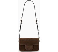 All Saints AllSaints Brown Jupiter Suede Xbody Bag