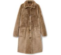All Saints AllSaints Brown Serra Reversible Shearling Coat