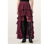 All Saints AllSaints Red Cavarly Maxi Skirt Red 16