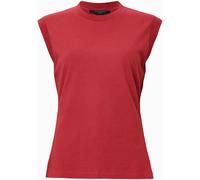 All Saints AllSaints Red Imogen Black Crew Neck Cotton Tank