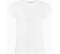 All Saints AllSaints White Anna Black Cap Sleeve Crew Neck T-Shirt