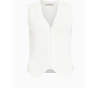 All Saints AllSaints White Cruz White Ribbed Knitted Waistcoat