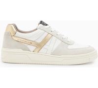 All Saints AllSaints White/Gold Vix Multi Sneakers