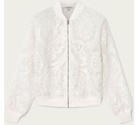 All Saints AllSaints White Jade Embroidered Bomber Jacket