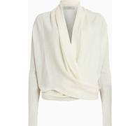 All Saints AllSaints White Wasson Pirate White Wool Wrap Cardigan
