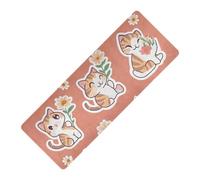 All Saints' Cartoon Bengal Cats Terracotta imprimé yogamat caoutchouc naturel antidérapant, avec sac de transport tapete para ejercicio 180,3 x 66 cm pour sol