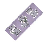 All Saints' Cartoon Scottish Fold Cats Purple imprimé tapis de yoga lavable en caoutchouc naturel antidérapant avec tapis de yoga tapete para ejercicio 180,3 x 66 cm pour femme