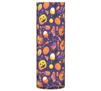 All Saints' Day Happy Halloween Candy Vase cylindrique en plastique transparent Esthétique Décoration pour tables d'intérieur Chambre à coucher Salle à manger Décoration