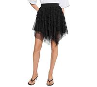 All Saints Jayde Jupe en Tulle pour Femme, Noir, UK 12/US 8