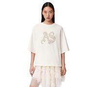 All Saints Maillot Icon Amelie Tee pour Femme, Blanc Optique, L