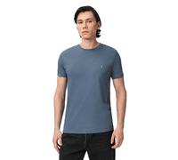 All Saints Tonic SS Crew Plain Jersey pour Homme, Waved Blue, XS
