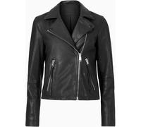 AllSaints - Veste en cuir Dalby - Femme - Vestes - Noir - Taille: 42 FR