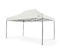 All Seasons Gazebos | Tonnelle Pliante 3x4.5m | Matériaux Robustes, Entièrement Étanches et de Haute Qualité (Blanc)