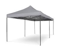 All Seasons Gazebos | Tonnelle Pliante 3x6m avec Pack d'Accessoires | Matériaux Robustes, Entièrement Étanches et de Haute Qualité (Gris Métallisé)