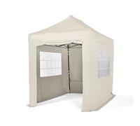 All Seasons Gazebos - Tonnelle Pop-up 3x2m entièrement imperméable avec 4 parois latérales Premium - Crème