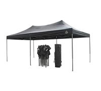 All Seasons Gazebos - Tonnelle Pop-up 3x6m entièrement imperméable - Noir