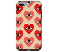 All Seeing Eye Heart Pattern Mystic Occult Witchy Esthétique Coque pour iPhone 7 Plus/8 Plus