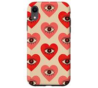 All Seeing Eye Heart Pattern Mystic Occult Witchy Esthétique Coque pour iPhone XR
