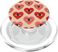 All Seeing Eye Heart Pattern Mystic Occult Witchy Esthétique PopSockets PopGrip pour MagSafe
