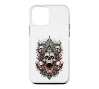 All Seeing Eye Skulls Occulte Mystic Horror Visionary Art Coque pour iPhone 12 Mini