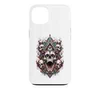 All Seeing Eye Skulls Occulte Mystic Horror Visionary Art Coque pour iPhone 13
