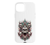 All Seeing Eye Skulls Occulte Mystic Horror Visionary Art Coque pour iPhone 15 Plus