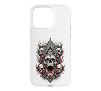 All Seeing Eye Skulls Occulte Mystic Horror Visionary Art Coque pour iPhone 15 Pro Max