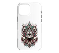 All Seeing Eye Skulls Occulte Mystic Horror Visionary Art Coque pour iPhone 16 Pro Max