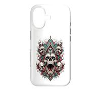 All Seeing Eye Skulls Occulte Mystic Horror Visionary Art Coque pour iPhone 17