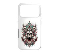 All Seeing Eye Skulls Occulte Mystic Horror Visionary Art Coque pour iPhone 17 Pro