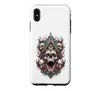 All Seeing Eye Skulls Occulte Mystic Horror Visionary Art Coque pour iPhone XS Max
