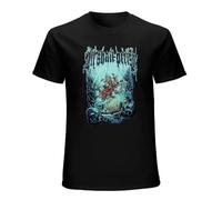 All Shall Perish Deep Sea T-Shirt Graphic Tee Printed Top Mens Black Shirt S
