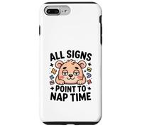 All Signs Point to Nap Time Ours Mignon Kawaii Coque pour iPhone 7 Plus/8 Plus