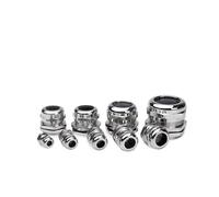 All Sizes Nickel Brass Cable Glands Waterproof Connector electrical Cable IP68 entry gland threaded joint for 3-44mm NWPNLXEA(M25)