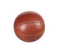 ALL SPORT VINTAGE - Ballon De Basket - T7 - Marron - sans Socle - Cuir de Vachette - Cousu Main - Marque Française
