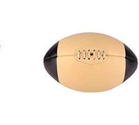 ALL SPORT VINTAGE - Ballon De Rugby - Beige Et Pointes Noires - Cuir De Vachette - Cousu Main - Marque Française