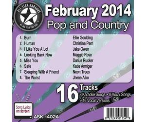 All Star Karaoke Pop and Country Series (ASK-1402A) by Ellie Goulding