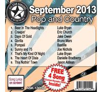 All Star Karaoke September 2013 Pop and Country Hits A (ASK-1309A) by Luke Bryan
