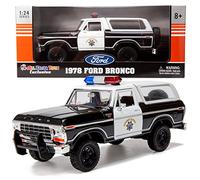 All Star Toys Ford Bronco Ranger XLT California Highway Patrol CHP Police 1:24 Diecast Model Car Enforcement Motormax 76985 (Highway Patrol)