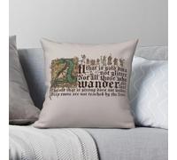 All That Is Gold Does Not Glitter Taie d'oreiller Polyester Lin Velours Créatif Décoratif Housse de Coussin Voiture